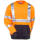 Men's Orange High-Visibility Reflective Sweatshirt